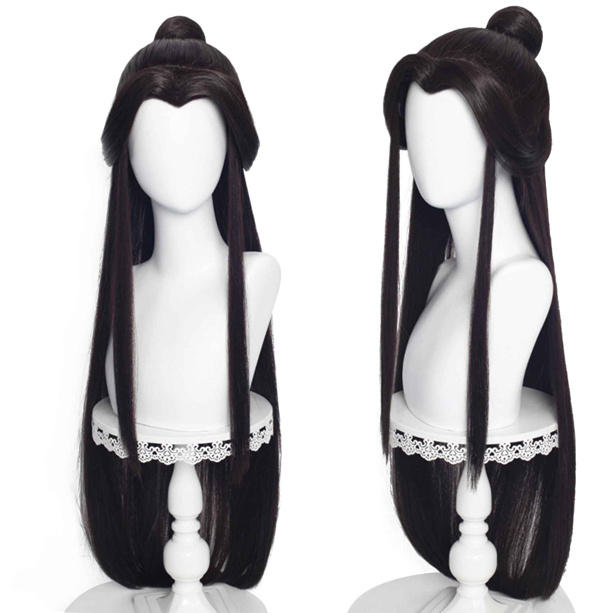 cutting wig リリアン for training Amazon.com: maysuwell Xie Lian Cosplay Wig Anime Black Long